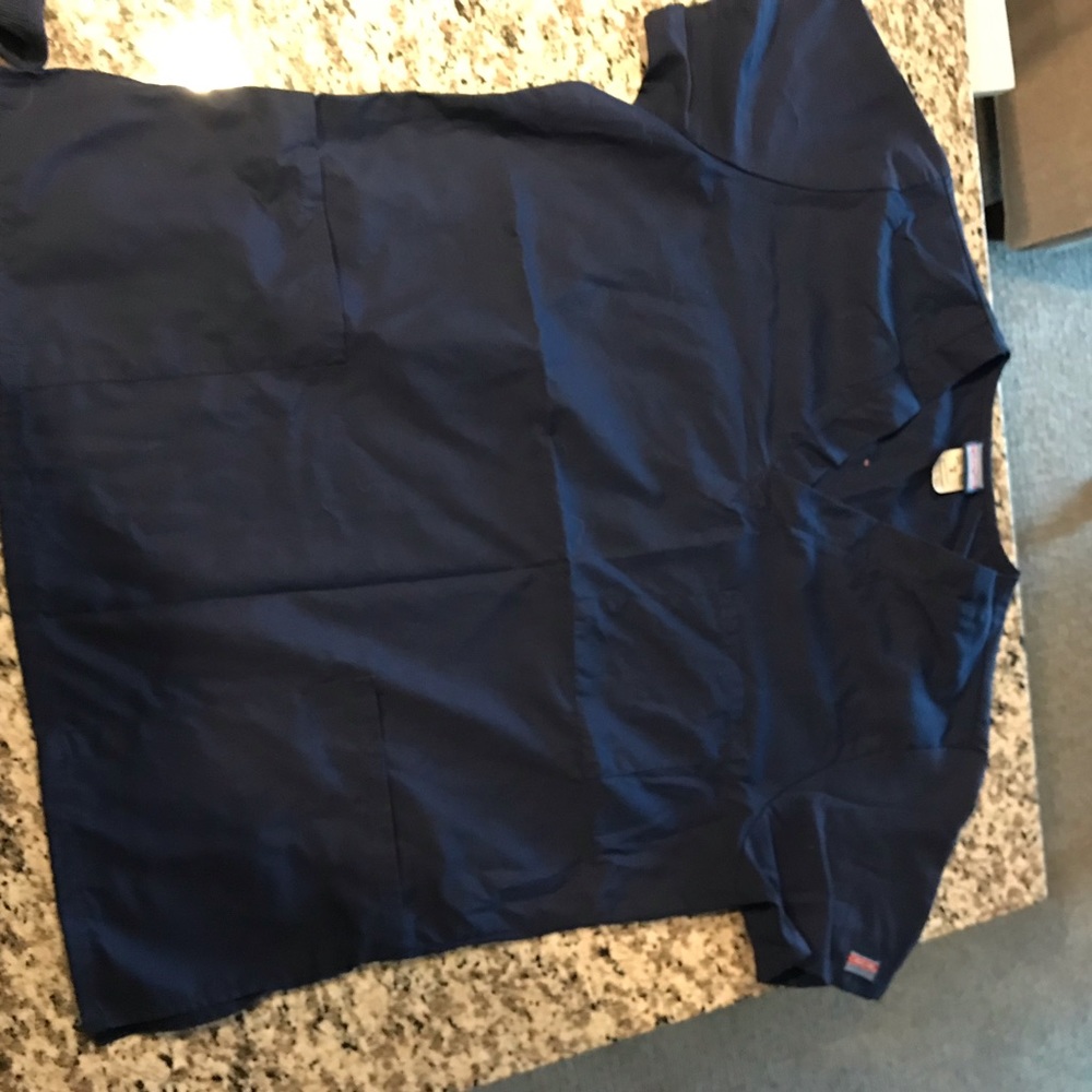 Navy scrub top